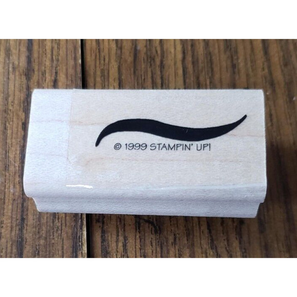 Lot of 5 Stampin Up! Various Inked Shapes Rubber Stamps - Picture 2 of 16